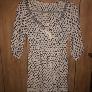 Smoked Geo-print Dress